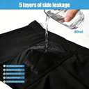 Tawyisi Men's Incontinence Underwear, 5 Layer Leak Proof Washable Reusable Cotton Boxer Brief, Heavy Flow Bladder Leak Incontinence Underwear for Men 3 Pack S