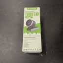 Portable Handheld Turbo Fan, 5 Gear Wind, Battery Operated, Up to 12 Working Hours, 3 IN 1 Hand Fans with Air Turbo Tech Cooling Fan for Outdoor Activities, Travel, Beach (Black)