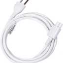 Replacement 143W Power Adapter Extension Cable for Apple iMac 24" M1 M3 M4 2021-2024, US Plug Power Supply Cord for Mac All-in-One Desktop Computer A2438 A2439 A2873 A2874 A3137 A3247, White