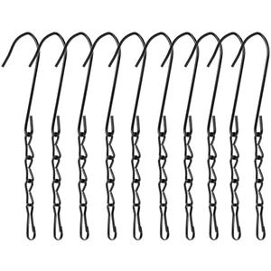 Pack of 2, 
Heybe 10 Pcs Heavy Duty Hanging Chains for Bird Feeders, Black Chains with Clip for Hummingbird Feeders, Planters, Lanterns and Ornaments