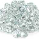 Stanbroil 10-Pound Fire Glass Diamonds - 1/2 inch Luster Fire Glass for Fireplace Fire Pit and Landscaping, Crystal Ice Luster