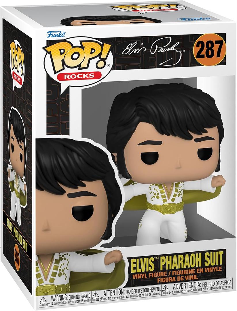Funko POP! Rocks: Elvis Presley - Pharaoh Suit - Collectable Vinyl Figure - Gift Idea - Official Merchandise - for Kids & Adults - Music Fans - Model Figure for Collectors Funko POP! Rocks: Elvis Presley - Pharaoh Suit - Collectable Vinyl Figure - Gift Idea - Official Merchandise - for Kids & Adults - Music Fans - Model Figure for Collectors