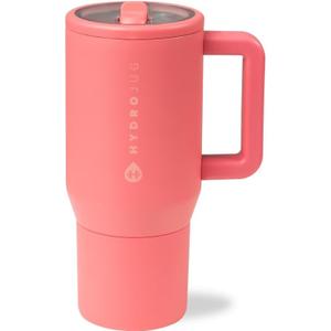 HydroJug Kids - 20 oz Insulated Kids Water Bottle with Flip Straw & Handle | Leak-Proof & Durable | Perfect for School, Sports, Lunch, Travel & Camp, Salmon