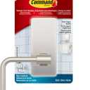 Command Toilet Paper Holder Satin Nickel with Water Resistant Command Strips, Rust Resistant Bathroom Organizer (Large)