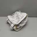 Nail Polish Organizer Hold 40+ Bottles & Nail Lamp, Storage Case Double-Layer Bag with Sturdy Handle (WHITE)