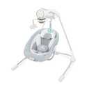 Ingenuity InLighten Soothing Swing - Swivel Infant Seat, Soothing Sounds, Lightweight Mesh - Dakota