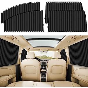ZATOOTO Car Window Shades for Side Window 3 Pack Magnetic Car Curtains for Privacy Car Window Covers Blackout Blinds Upgrade to a Classy Ride for Camping Sleeping