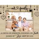 Family 4x6 Picture Frame, Family Reunion Gifts for Christmas Photo Frame, Gifts for Families Members Wooden Photo Picture Frames