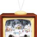 Retro Action Musicals by Roman Action Musical Lighted TV Revolving Train 9-Inch