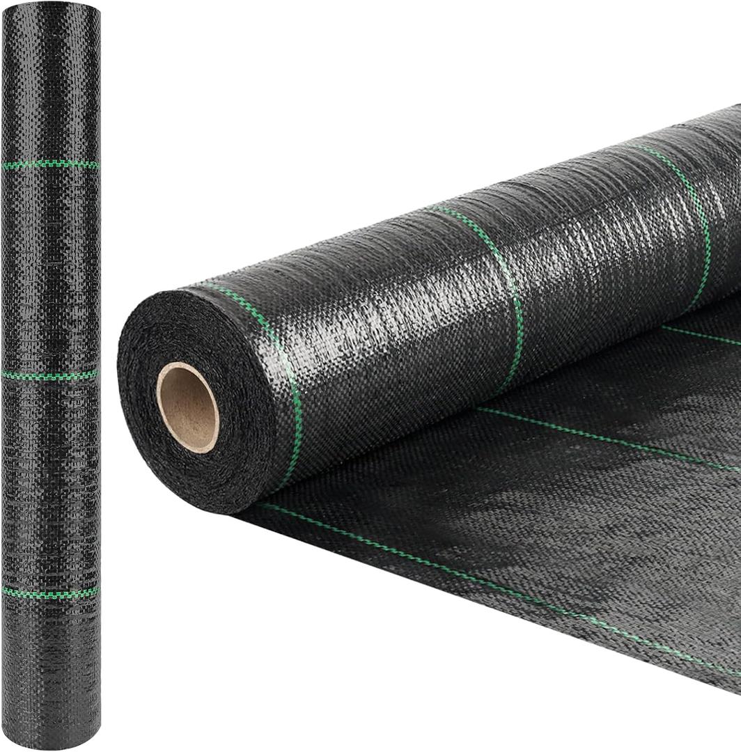 4ft x 300ft Weed Barrier Landscape Fabric Heavy Duty Premium Weed Control Fabric Durable & Eco-Friendly Weed Block Gardening Mat Landscaping Fabric