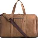 VELEZ Top Grain Leather Garment Bag For Men and Women | Travel Suitcase Luggage | Convertible Duffle Bags | Weekender