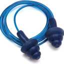 Pyramex RPD3001 Corded Reusable Metal detectable earplugs - NRR24dB - 50 Pair/Box, Blue