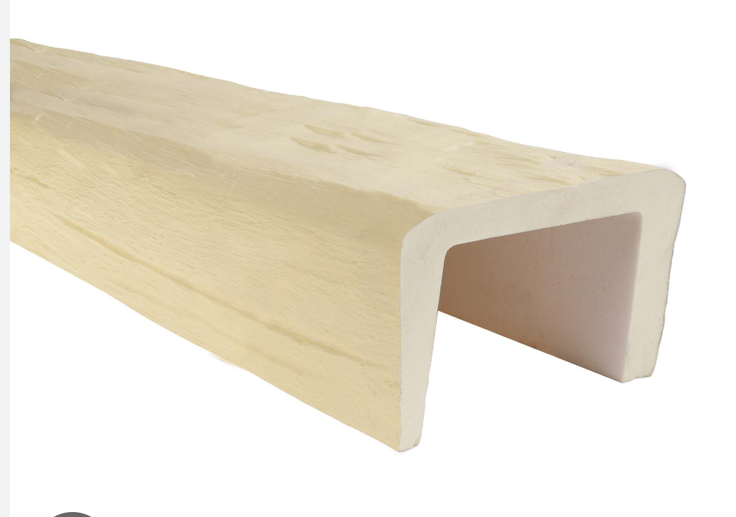 Architectural Products by Outwater 45"*71"*187"  Unfinished Unfinished Polyurethane U-Shaped Decorative Beam