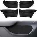 PSLER 4pcs Door Pocket Liners Front & Rear Door for 2025 2026 Refresh Tesla Model Y Juniper, Car Door Side Organizer Tray Mat All-Inclusive
