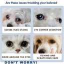 3 x UNIPAWS Pet Tear Stain Remover & Eye Area Cleaner  Vet-Recommended Grooming Solution for Dogs & Cats  Reduces Stains, Comforts Watery, Itchy Eyes  Probiotic & Plant-Based Formula, 5.1 fl oz