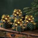 20pcs 7 Inch Pull Bows Gold Gift Wrap Bows for Gift Wrapping, Ribbon, Basket, Flower, Christmas, New Year, Birthday, Graduation, Party Decorations