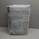 Real Feel 2-in-1 Potty with Wipes Storage, Flushing Sounds & Disposable Liners - Realistic Toilet - Easy to Clean & Assemble - Jool Baby (Aqua)