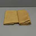 KOUFALL 24 Inch Small Curtains for Kitchen Gold Short Blackout Mini Curtains for Bedroom Bathroom 2 Panels,34x24 in Long (Sun Light Gold)