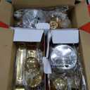 All Gold Chafing Dishes for Buffet 4 Pack, 6QT, Round Stainless Steel