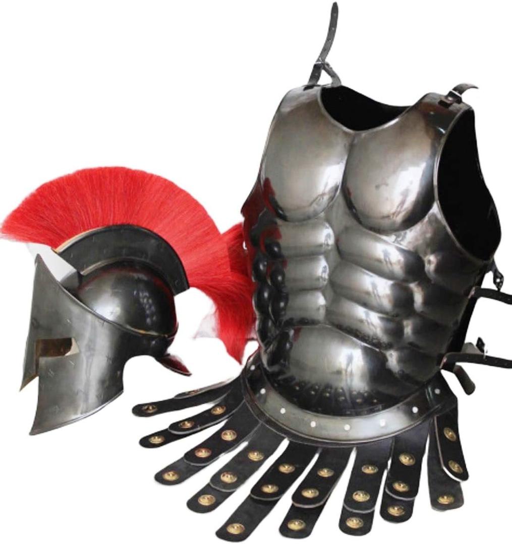 Thor Instruments Mediaval 300 Movie Spartan Armor, Kingf Leonidas Helmet Replica Muscle jacket Rustic Vintage Home Decor Gifts