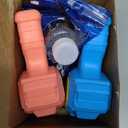 Bubble Toys for 3+ Year Old Kids Boys Girls, LED 2 Pack Automatic Bubble Machine with Bubble Solution, Summer Outdoor Kids Toys for Ages 3-4,4-6,5-7, Birthday Party Gifts for 3 4 5 6 7 8 Year Old (Pink and Blue)