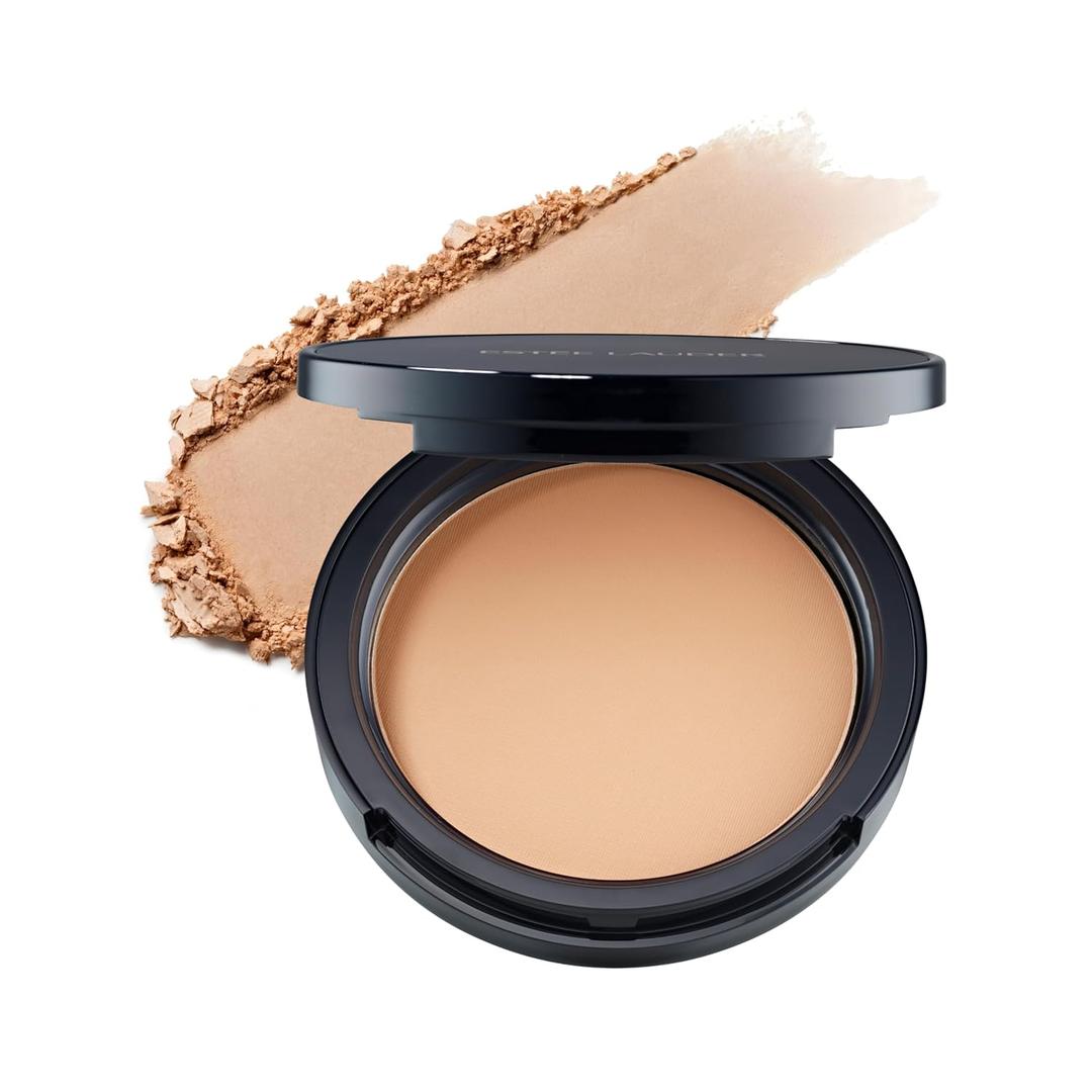 Este Lauder Double Wear Stay-in-Place Matte Setting Powder Veil | Pressed Setting Face Powder Compact with Puff | Oil-Control with Sheer Coverage (03 Translucent Medium - For medium skin tones)
