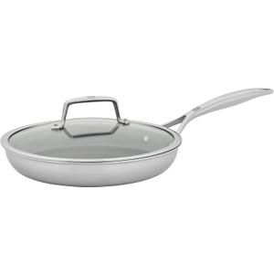 ZWILLING Energy Plus 10-inch Stainless Steel Ceramic Nonstick Fry Pan with Lid