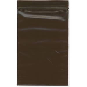 Plymor 4" x 6" (Case of 1,000), 3 Mil Amber UV Zipper Reclosable Plastic Bags