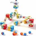 130 PCS Marble Run Set, STEM Educational Marble Maze Games, DIY Creative Building Blocks Rolling Ball Race Game Gift