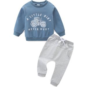 Toddler Boy Clothes Long Sleeve Sweatshirt & Pants 2Pcs Fall Winter Outfits Baby Boys' Clothing Sets