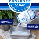 Litter Pearls Tracksless Unscented Non-Clumping Crystal Cat Litter with Odorbond, 7 lb, White, Clear and Blue Crystals