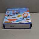 Slot Car Race Track Sets with 360 Thrill Loops & 4 High-Speed Cars, 64 Pcs Large Flexible Racing Track for Kids Ages 3-5 4-8 8-12, Race Car Toys Gift for Boys Girls Birthday Christmas