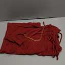 SweatyRocks Women's Halter Backless Sexy Midi Dress Chain Bodycon Party Cocktail Dresses with Slit (Medium, Burgundy)