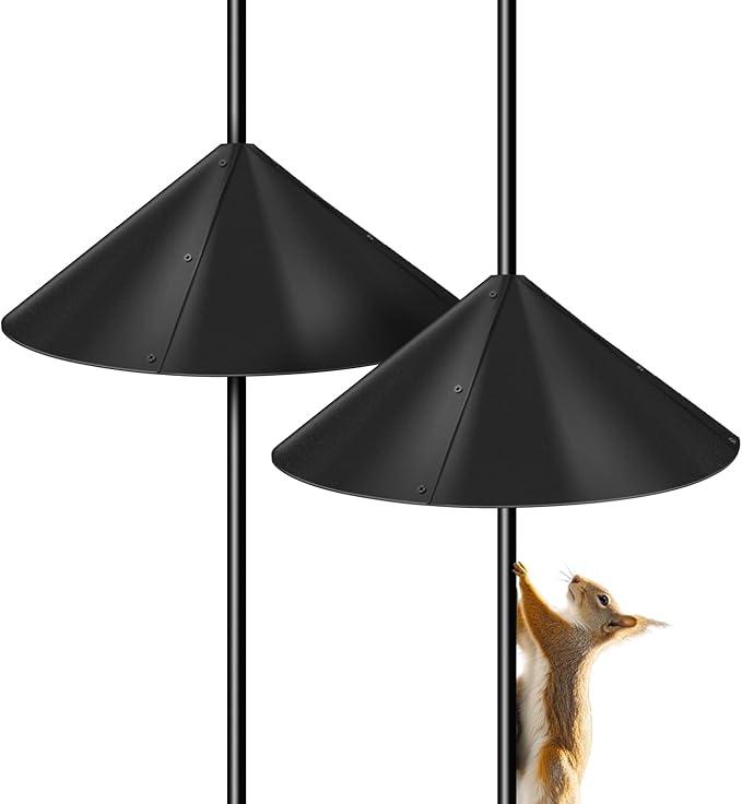 2 Pack Squirrel Baffle for Bird Feeder Pole, Outside Pole Mount Bird House Guard for Outdoor Shepherd’s Hook (19 inch) 2 Pack Squirrel Baffle for Bird Feeder Pole, Outside Pole Mount Bird House Guard for Outdoor Shepherd’s Hook (19 inch)