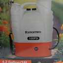 Ramarmro 100PSI 4.2 Gallon/16L 8A12V Battery Powered Backpack Sprayer Electric Sprayer Orange Green White 6 Hour Work Time 0-100 PSI Maximum Blast 4.1L/Min