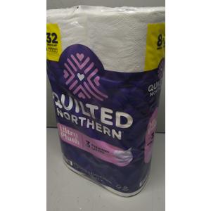 Quilted Northern Ultra Plush Toilet Paper, 8 Super Mega Rolls = 32 Regular Rolls, 3X Thicker*, 3 Ply Soft Toilet Tissue 
