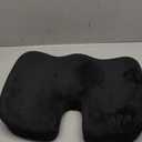 Memory Foam Seat Cushion for for Home Office Desk Chairs Black 18.5" x 14"
