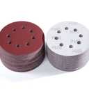 S SATC 150 PCS Sanding Disc 5 Inch 8 Hole Hook and Loop Sanding Discs for Random Orbital Sander 600 Grit
