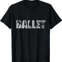 Ballet Shirts for Women Teen Girls Ballerina Ballet Dancer T-Shirt, Size XS