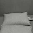 JA COMFORTS 12×20 Premium Goose Down Feather Throw Pillow Inserts(Set of 2)-5% Down Filling, High Filling Weight, 250 TC Cotton Cover, Square, White