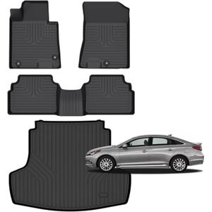 for Kia K5 Floor Mats(Only FWD) 2021-2026 or Hyundai Sonata 2020-2025 Car Mats All Weather Floor Mats Cargo Liner Accessories