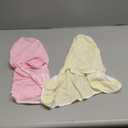 VitalCozy 2 Pcs Preemie Swaddle Preemie Swaddle Wrap Adjustable Blanket Cotton Blanket for Boys Girls Sleep(Pink, Yellow)