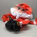 Hungdao 5ft Christmas Golf Cart Decoration Kit Christmas Inflatable Santa Claus PVC Blow Ups Santa Fan Flag Tinsel Garlands Tinsel Streamers Reusable Outdoor Pool Floats Decoration for Parade Yard