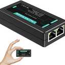 VIMIN 2-Port Gigabit PoE Extender, 1 in 2 Out Indoor PoE Repeater Support IEEE802.3af/at with 1000Mbps, Extend Additional 100m(328ft) of Power and Data Transmission, Plug & Play, Mini Size