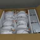 Amico 12 Pack 6 Inch Gimbal LED Recessed Lighting, 40 Tilt Adjustable Directional Canless Downlight, 2700K/3000K/3500K/4000K/5000K Selectable, Better Airtight, 15W 100W Eqv, 1100LM, ETL&FCC