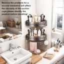 2Pcs Corner Shower Shelves,Caddy Suction Cup,Shampoo Holder,Bathroom Organizer Shower Storage with Towel Bar Hooks,No Drilling,Save Space,Rust-Resistant