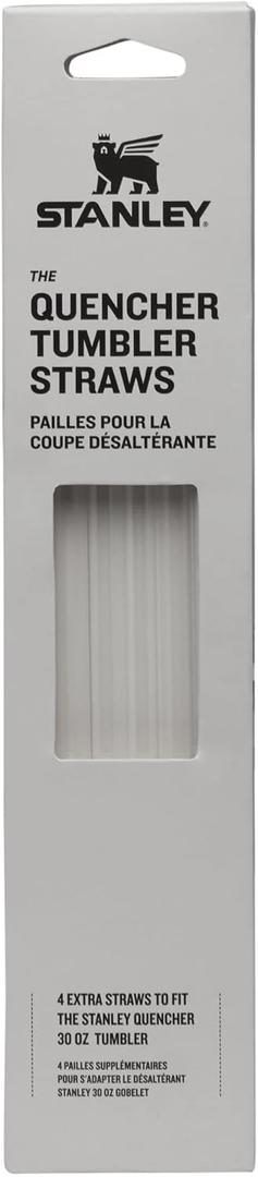 Stanley Quencher Tumbler Straws | Reusable Replacement Straws for Tumbler with Handle | Stainless Steel Drinking Cup Accessory | BPA-Free (Clear)