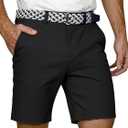 JEMLDL Mens Casual Shorts with 6 Pockets 7" Quick Dry Golf Shorts Stretch Flat Front Hybrid Shorts Elastic Waistband, Size: M