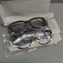 REAVEE 2 Pack Retro Oversized Reading Glasses for Women Men, Blue Light Blocking Computer Readers Stylish Spring Hinge, Magnification Strength: 1.0 x (Leopard, Grey Leopard)