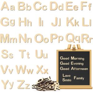 Xuhal 52 Pieces Letter Wooden Alphabet Magnets Fridge Alphabet Kindergarten Gift for Preschool Students Home Classroom Learning Back to School Supplies Classroom Exchange Gifts